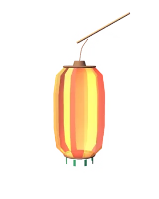 Reedlight, a rificolona on a cane